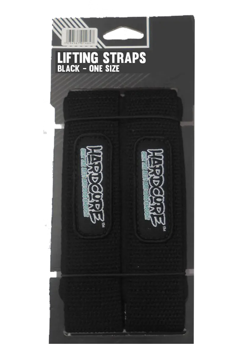 Hardcore Lifting Straps – Black